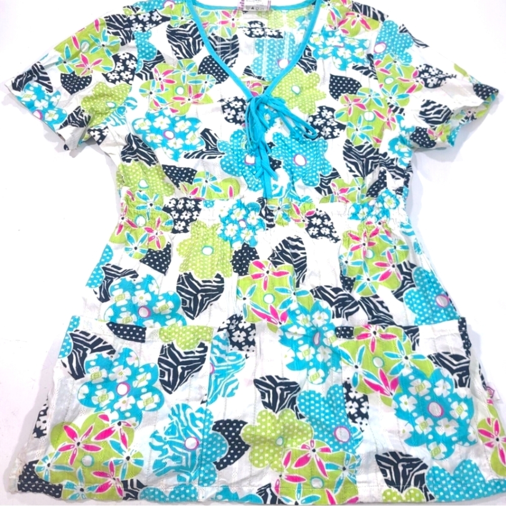 Sketchers Women's Medical Scrubs Top Shirt Size Small